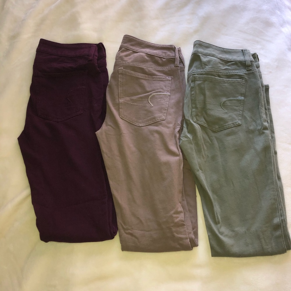 American Eagle Colored Jegging Bundle